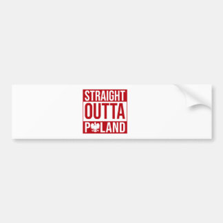 Pegatina del parachoques de la bandera de Polonia