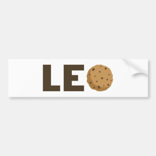 Pegatina del parachoques de la cookie de Leo