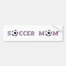 Pegatina del parachoques de la mamá del fútbol