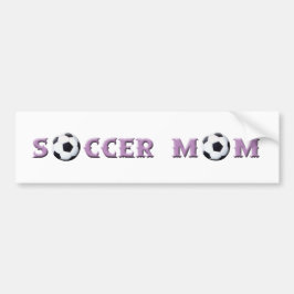 Pegatina del parachoques de la mamá del fútbol