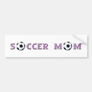 Pegatina del parachoques de la mamá del fútbol