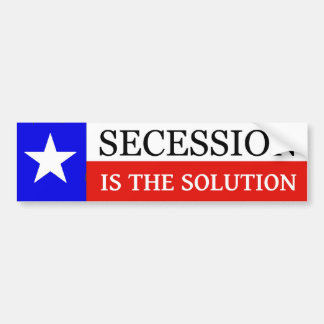Pegatina del parachoques de la secesión de Texas