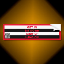 Pegatina del parachoques de las reglas del acompañ