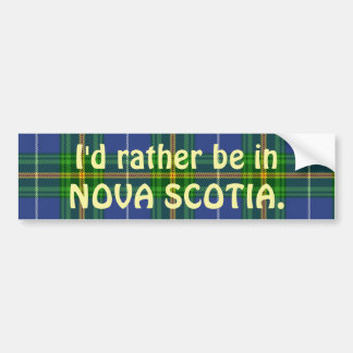 Pegatina del parachoques de Nueva Escocia