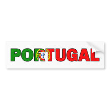Pegatina del parachoques de Portugal
