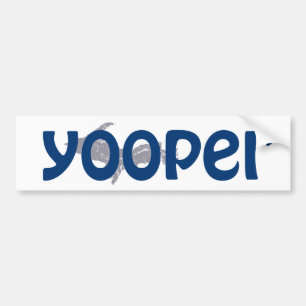 Pegatina del parachoques de Yooper en la UP Michig