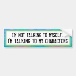 Pegatina del parachoques del autor