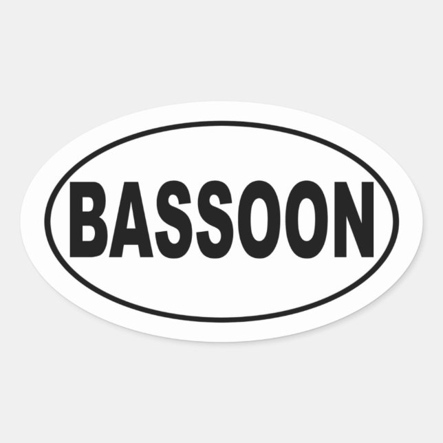 Pegatina del parachoques del Bassoon (Anverso)