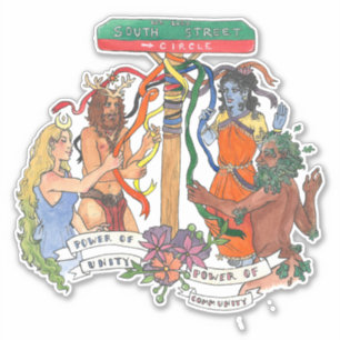 Pegatina del parachoques del círculo de South Stre