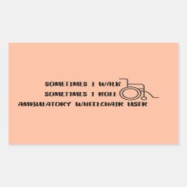 Pegatina del parachoques del usuario de la silla d