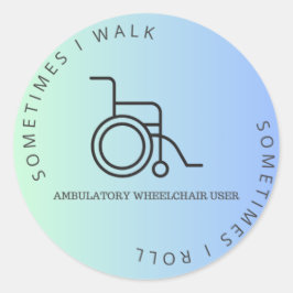 Pegatina del parachoques del usuario de la silla d