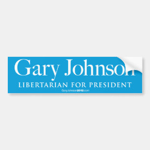 Pegatina del parachoques Gary Johnson 2012