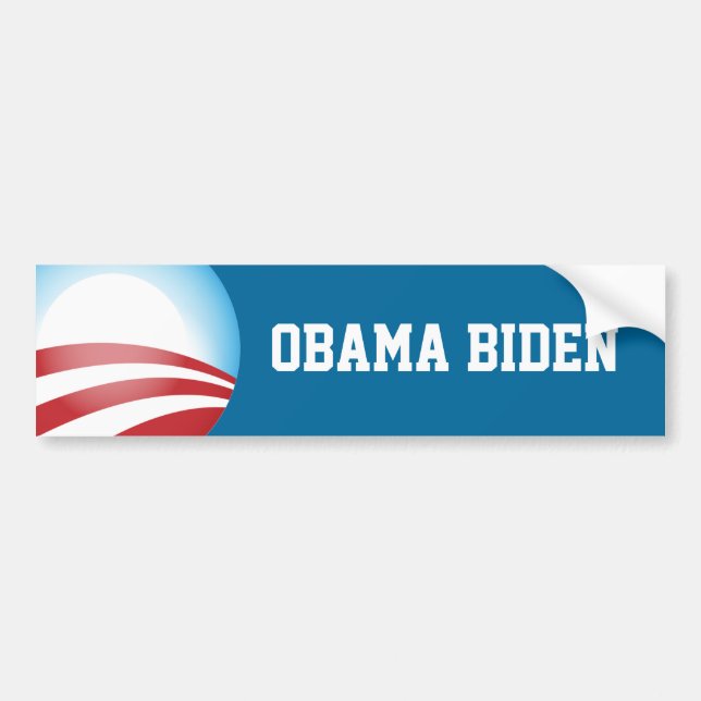 Pegatina del parachoques Obama Biden (Frente)