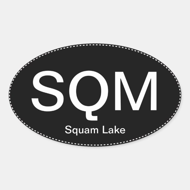 Pegatina del parachoques óvalo SQM (Anverso)