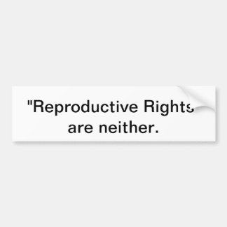 Pegatina del parachoques provida