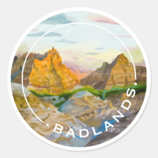 Pegatina del Parque Nacional Badlands