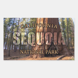 Pegatina del Parque Nacional Sequoia