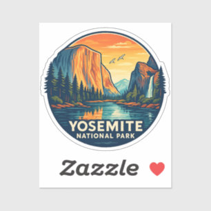 Pegatina del Parque Nacional Yosemite