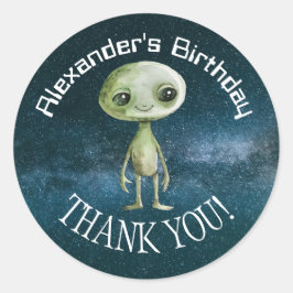 Pegatina del partido Alien Birthday