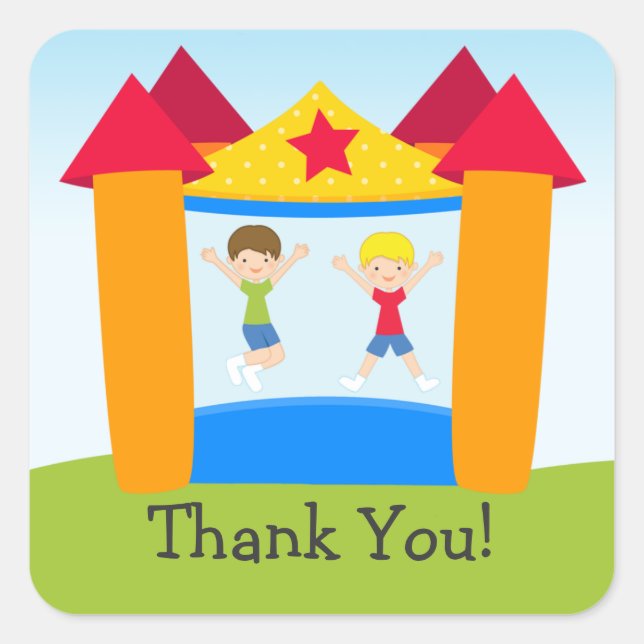 Pegatina del Partido de Cumpleaños de la Casa Bonz (Anverso)