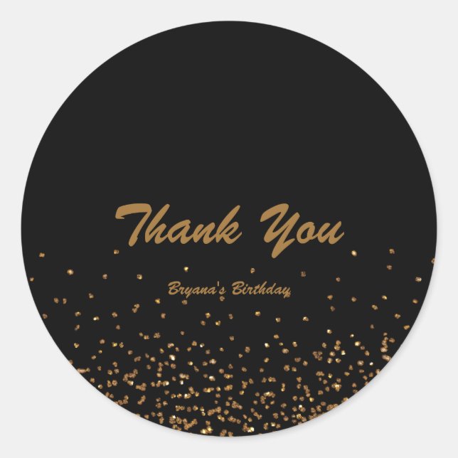 Pegatina del partido de la Moda del Purpurina fino (Anverso)