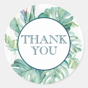 Pegatina del partido de las hojas tropicales de co