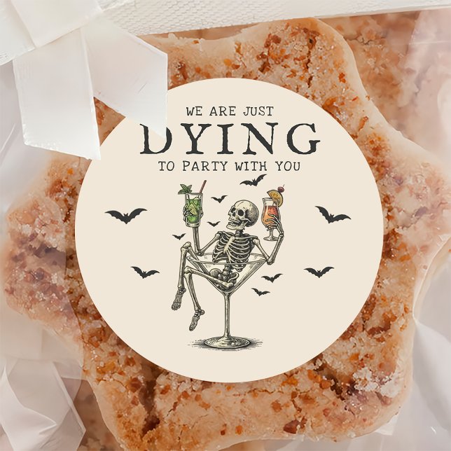 Pegatina del partido Skeleton Halloween (Subido por el creador)