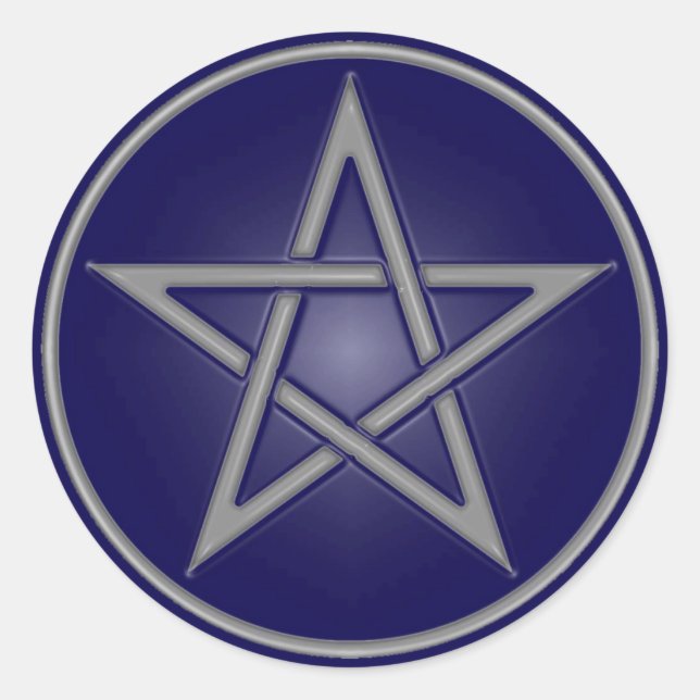 Pegatina del Pentáculo Azul (Anverso)