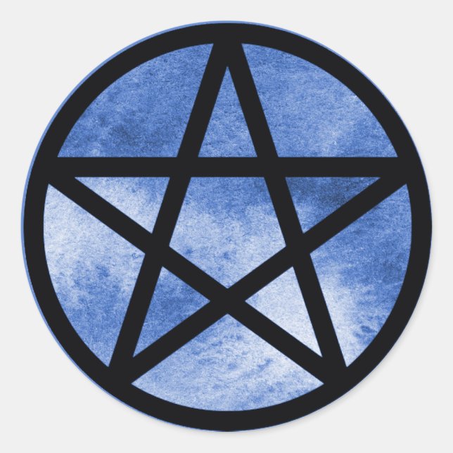 Pegatina del Pentáculo Azul (Anverso)