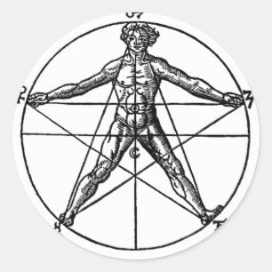Pegatina del Pentáculo Humano