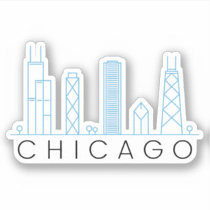pegatina del perfil de Chicago