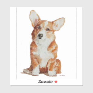 Pegatina del perro del Corgi del perrito