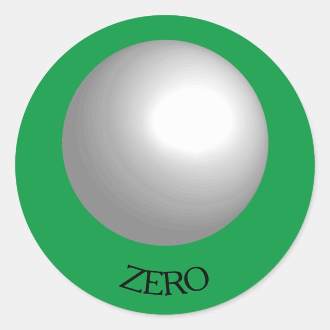 Pegatina del Personalizado de bolas de billar blan (Anverso)