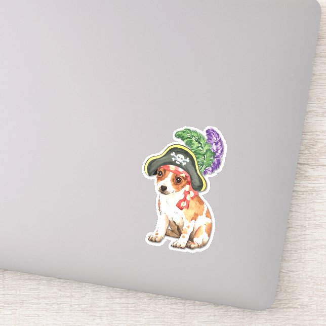 Pegatina del Pirate Chihuahua Vinyl (Detalle)