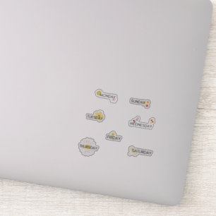 Pegatina  del planificador de días de la semana