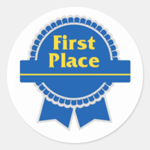 Pegatina del primer lugar