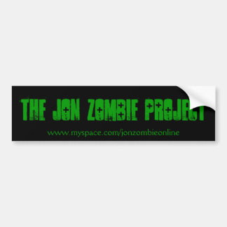 Pegatina del proyecto del zombi de Jon