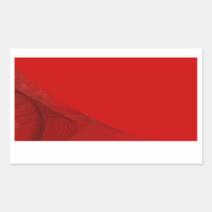 Pegatina del rectángulo de fondo rojo fractal