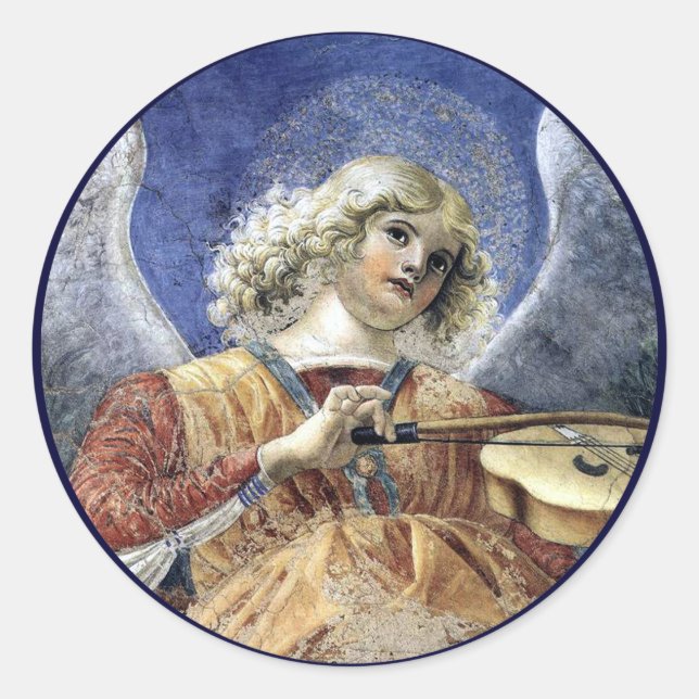 Pegatina del Renacimiento Angel Bella Artes (Anverso)