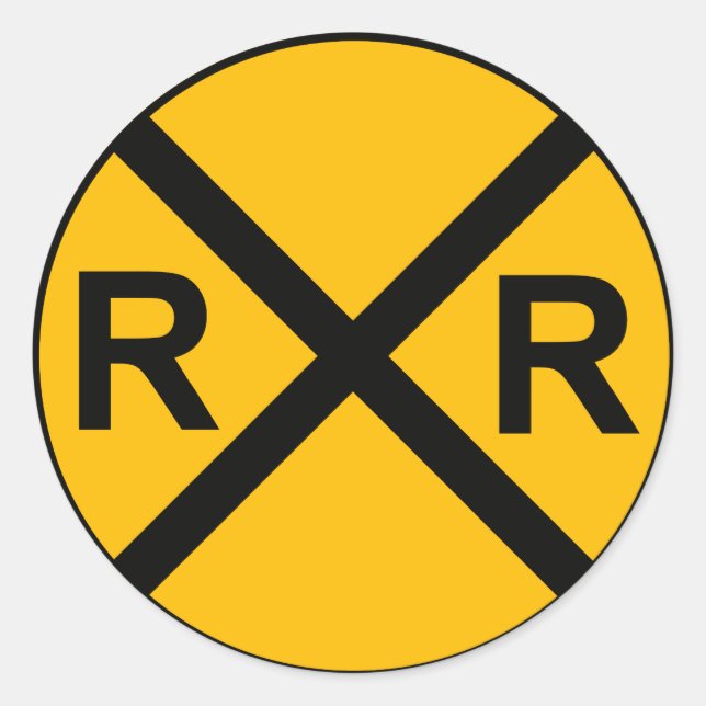 Pegatina del Rótulo del ferrocarril (Anverso)