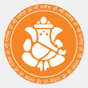 Pegatina del Rótulo Lord Ganesha