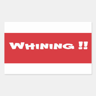 PEGATINA del Rótulo STOP Whining Stop