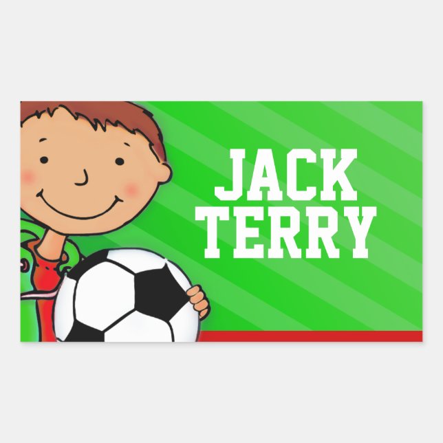 Pegatina del sello de identificación verde de fútb (Anverso)