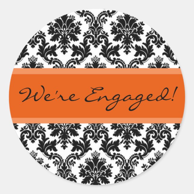 Pegatina del Sello para sobres de Damasco negro y  (Anverso)