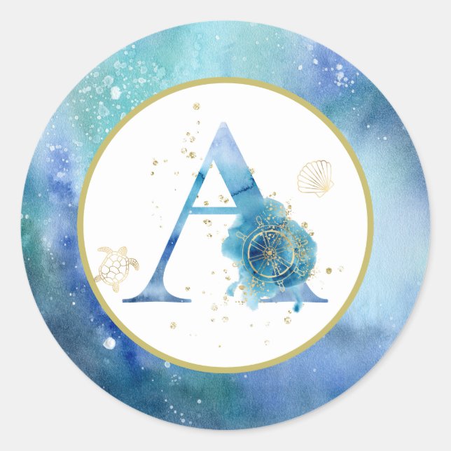 *~* Pegatina del Sello para sobres de las conchas  (Anverso)