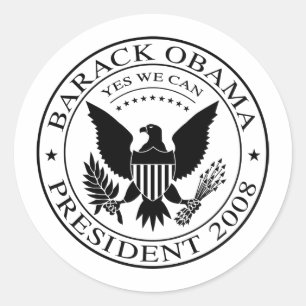 Pegatina del sello presidencial de Barack Obama en