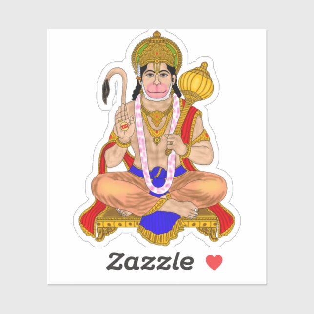 Pegatina del Señor Hanuman (Hoja)