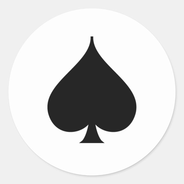 Pegatina del símbolo del espacio negro (Anverso)