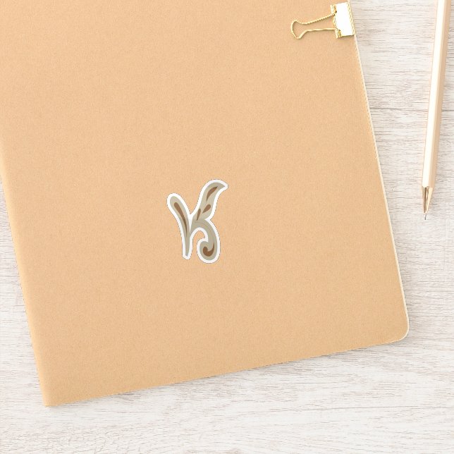 Pegatina del símbolo zodiacal de Capricornio Boho  (Cuaderno)