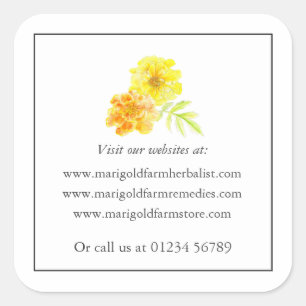 Pegatina del sitio web de plantilla de Marigold